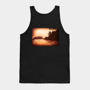 Sunset Sandy Beach Tank Top